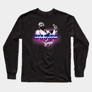 Marvin Gaye // Retro Music Style 80'S Long Sleeve T-Shirt